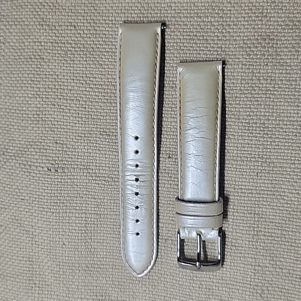 Michele 18mm Pearl Off White Watch Strap Band - Picture 3 of 14